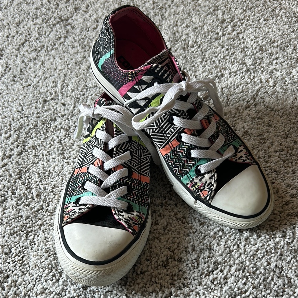 Converse Black and White Patterned Sneakers